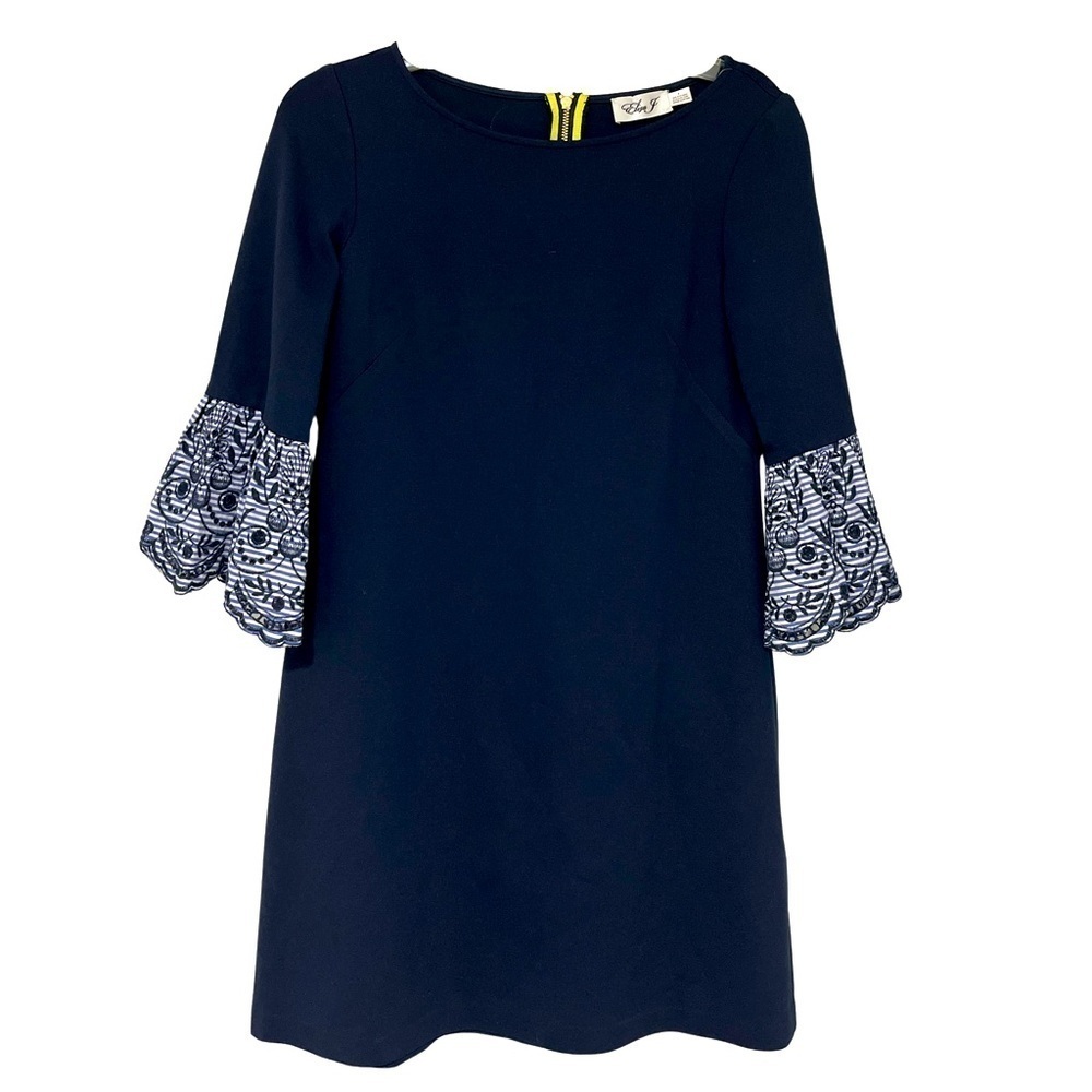 Eliza J Eyelet Sleeve Dress